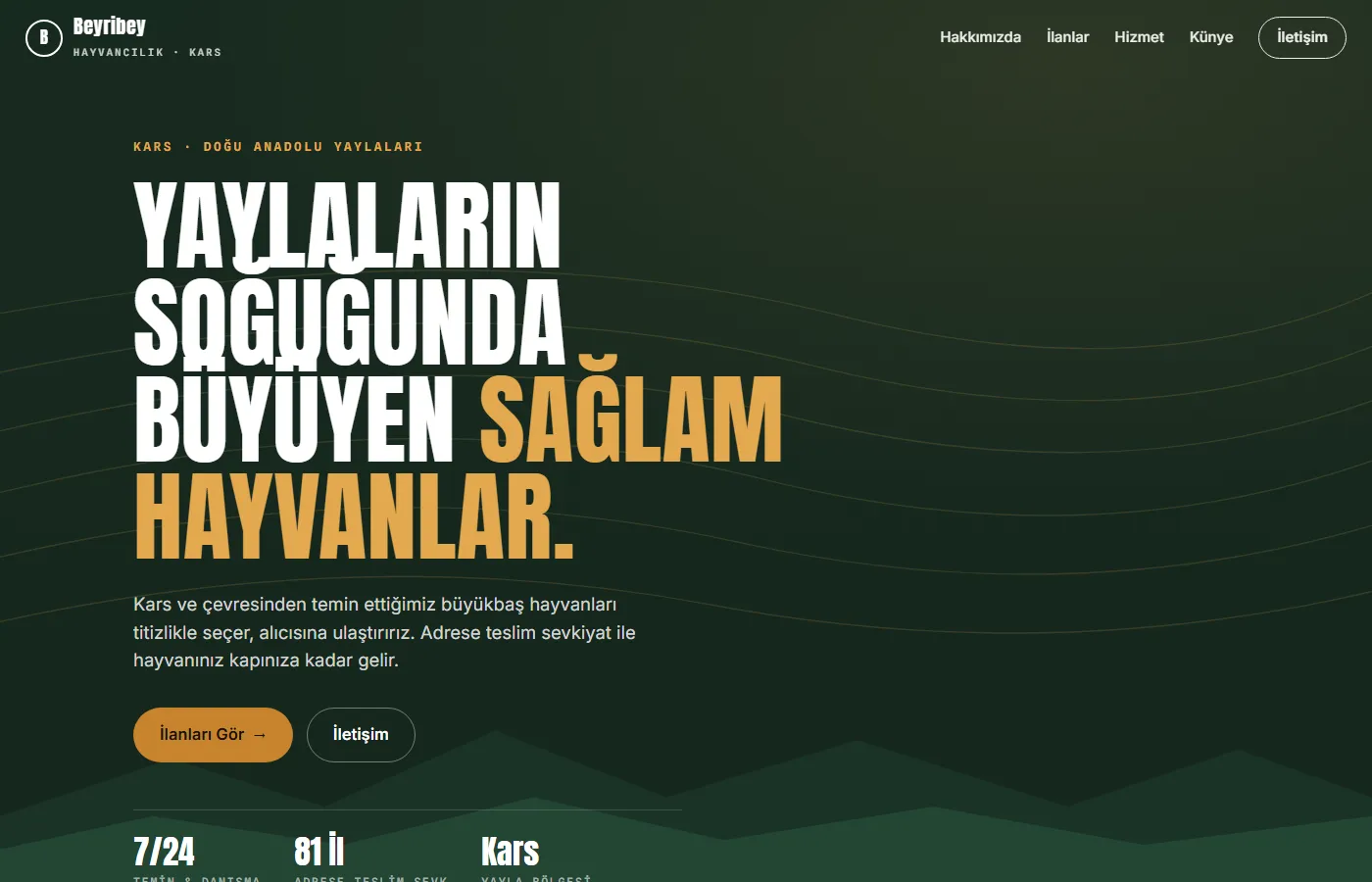 Beyribey Hayvancılık ekran görüntüsü