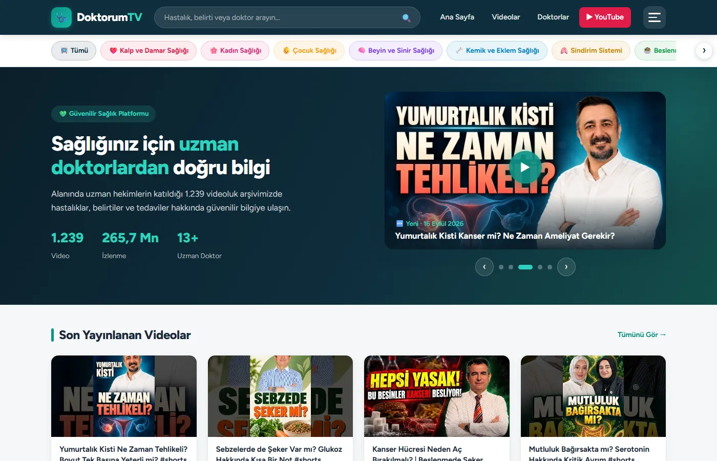 Doktorum TV ekran görüntüsü