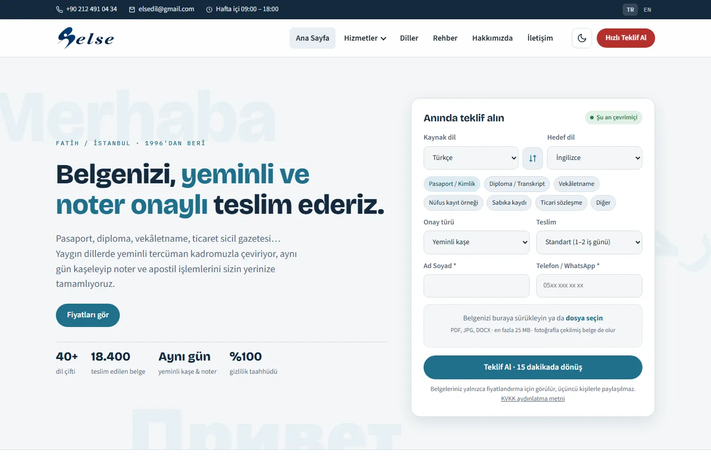 Else Dil Tercüme ekran görüntüsü