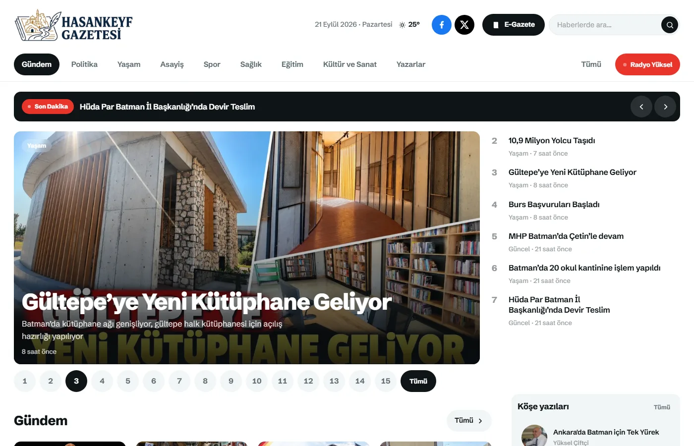 Hasankeyf Gazetesi ekran görüntüsü