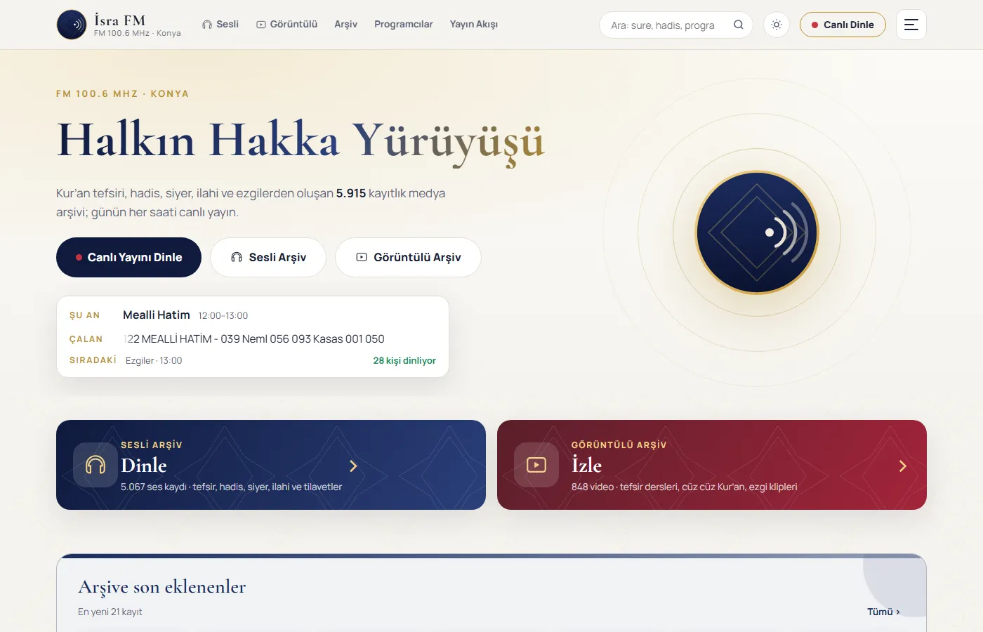 İsra FM ekran görüntüsü