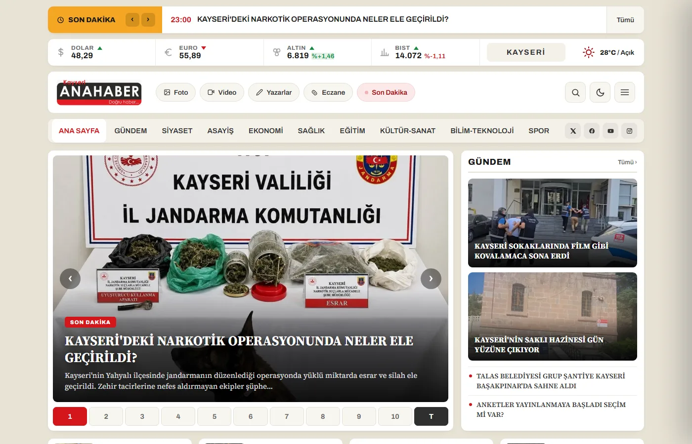 Kayseri Ana Haber ekran görüntüsü
