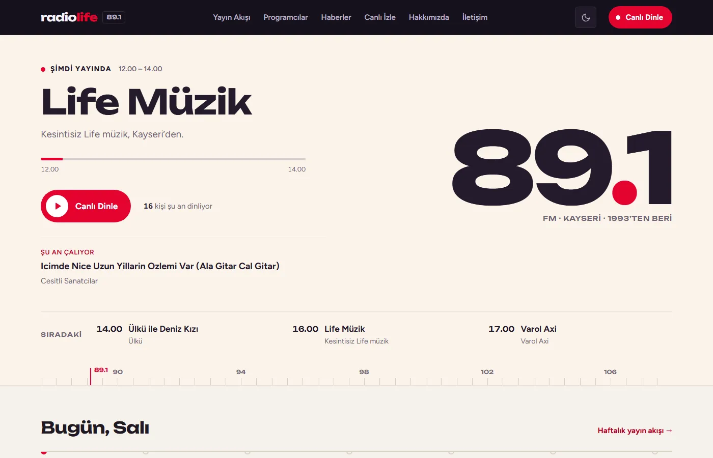 Radio Life 89.1 ekran görüntüsü