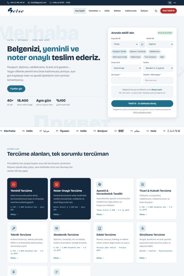 Kurumsal web sitesi V5 ekran görüntüsü